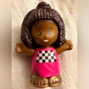 LITTLE PEOPLE- BARBIE RACE CAR DRIVER - FISHER-PRICE COLLECTIBLE